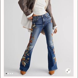 FREE PEOPLE driftwood flare corduroy pants